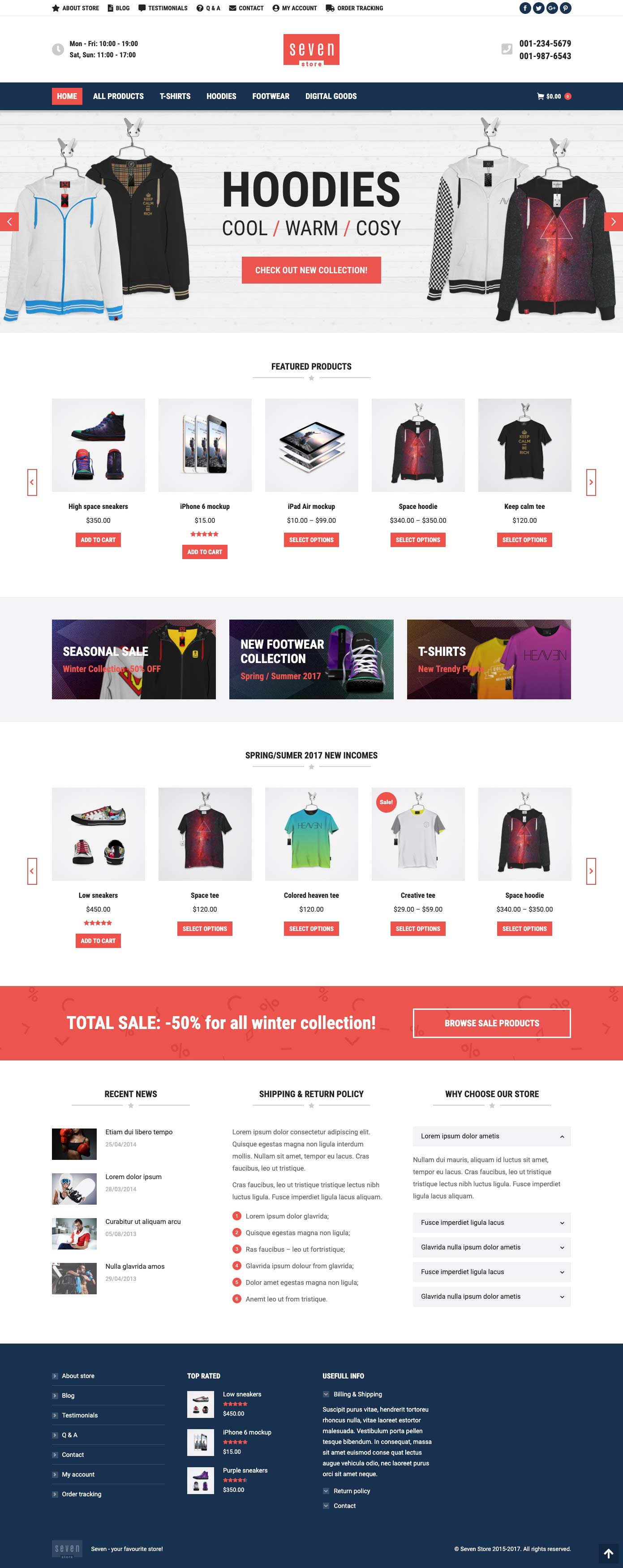 ecommerce business web design sample