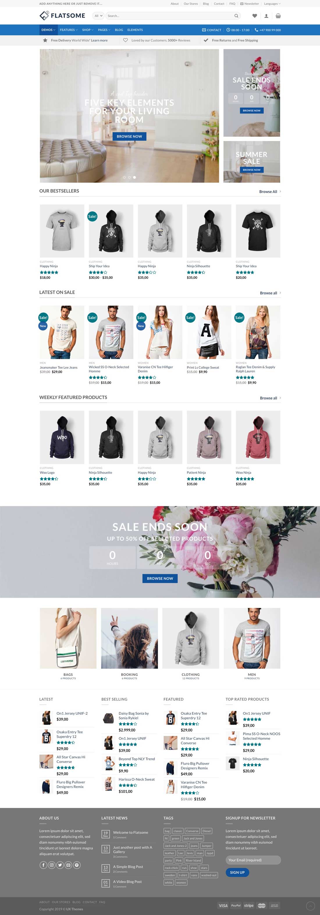 ecommerce website design sample