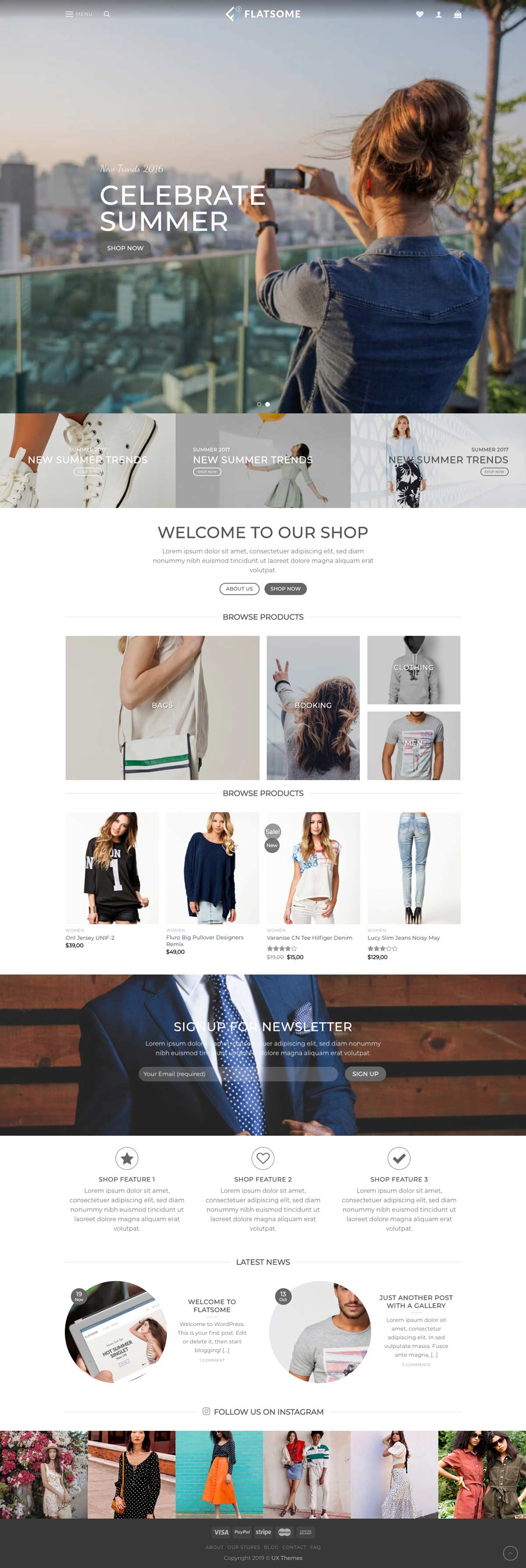 ecommerce modern web design sample