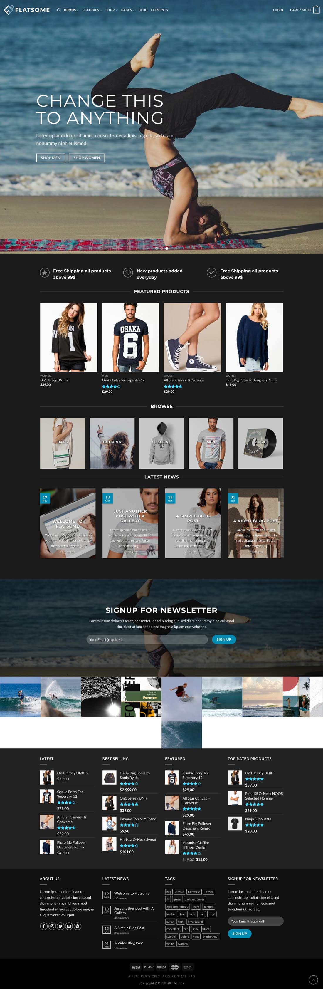 ecommerce web design sample