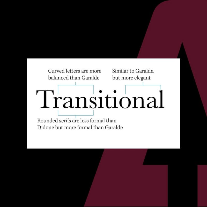 Transitional Serif font